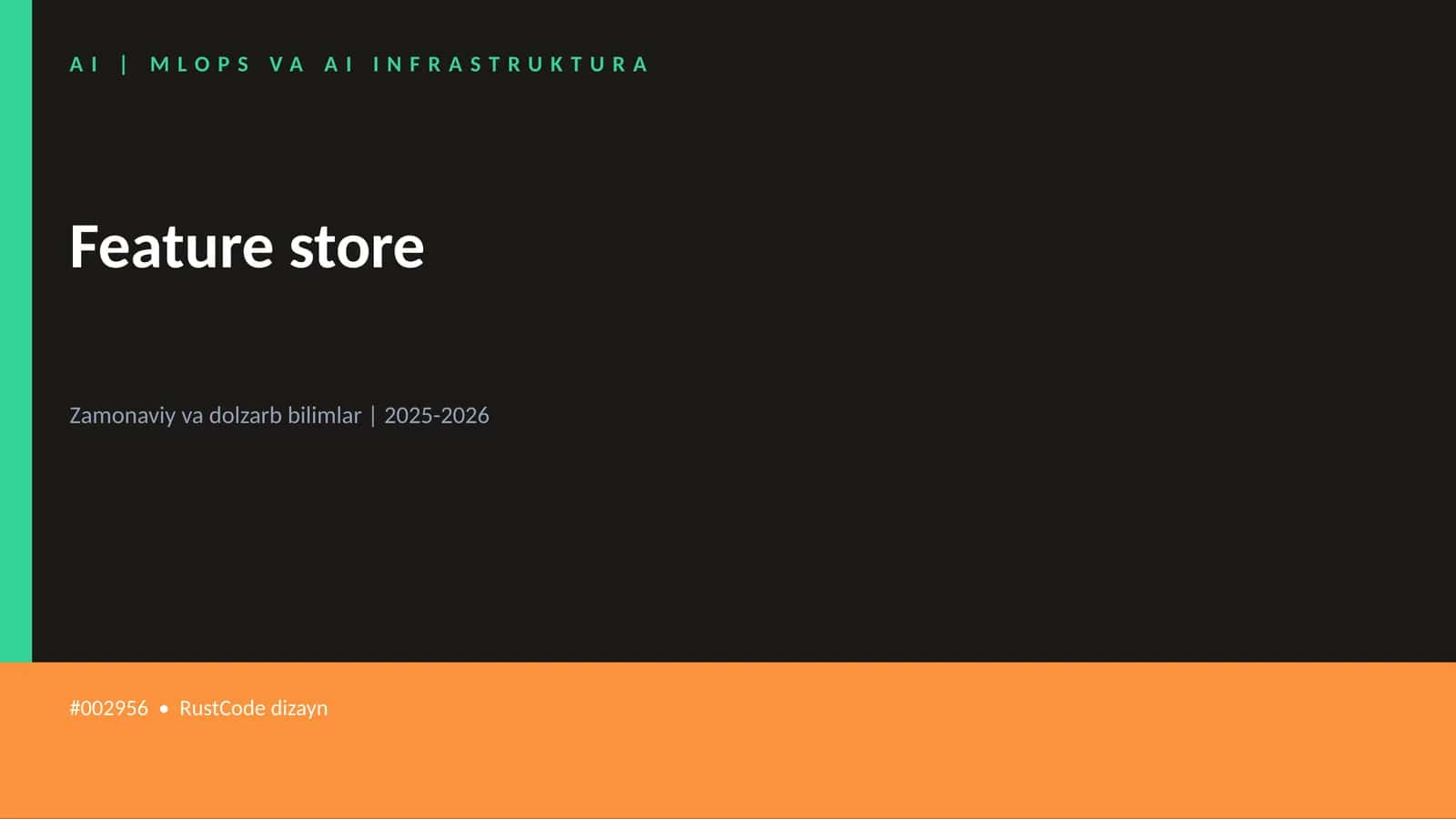 Feature store 1