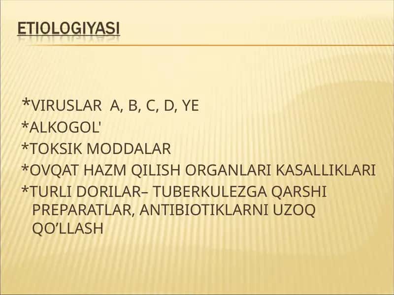 Viruslar A, B, C, D, ye 1
