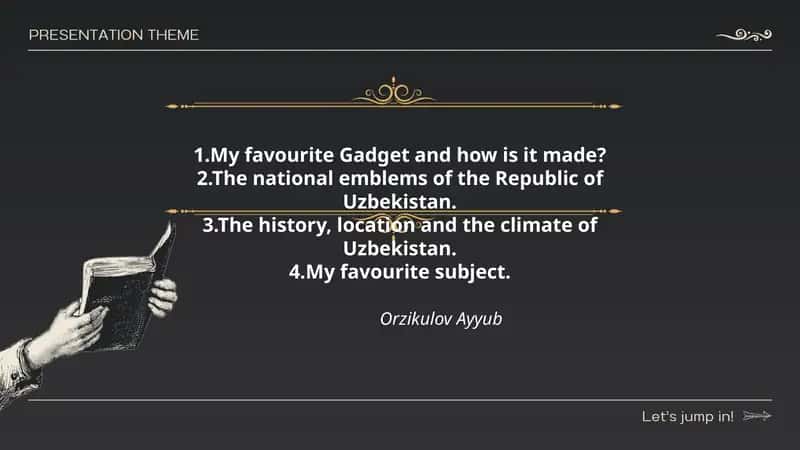 My favourite subject 1