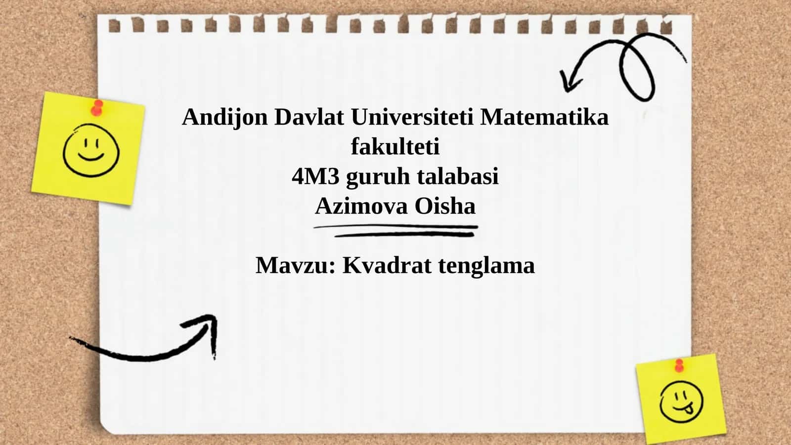 Kvadrat tenglama 1