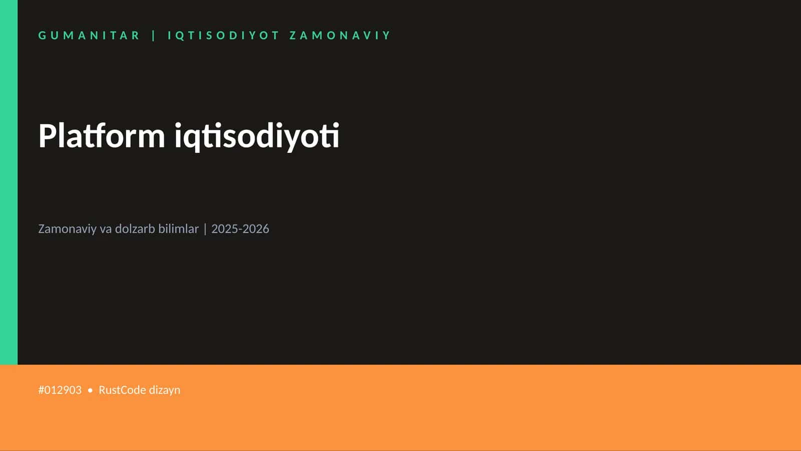 Platform iqtisodiyoti 1