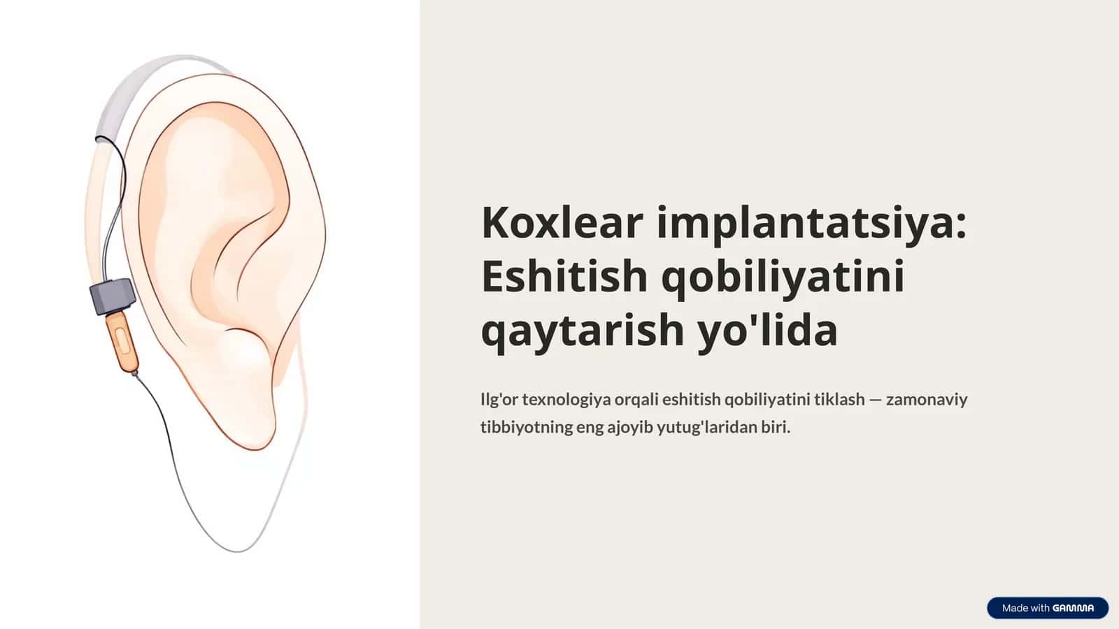 Koxlear implantatsiya 1