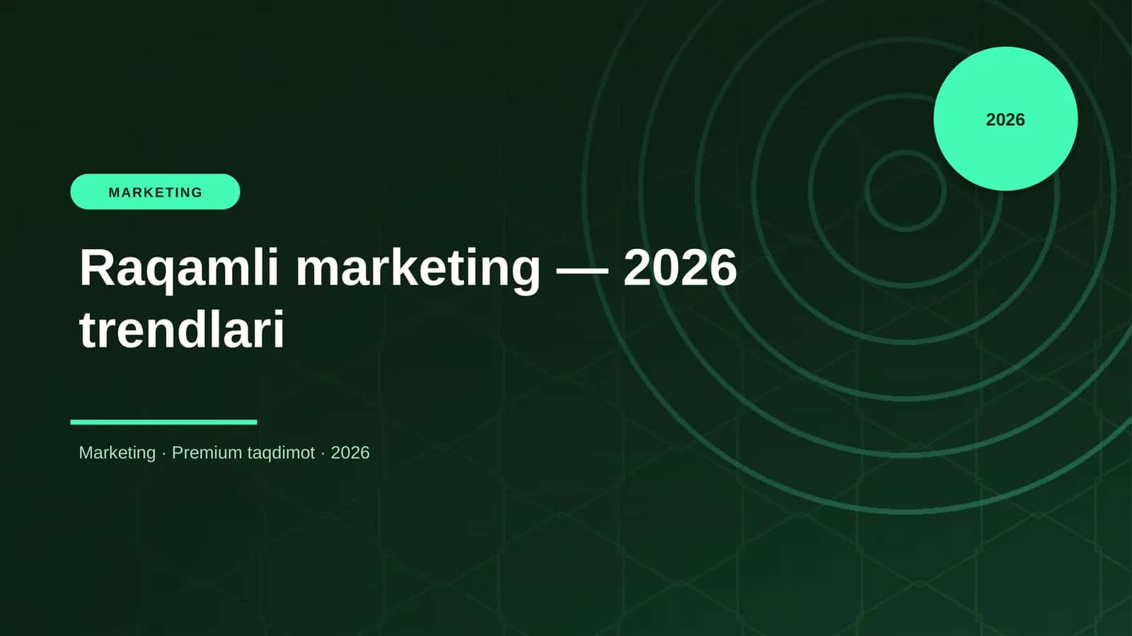 Raqamli marketing — 2026 trendlari 1
