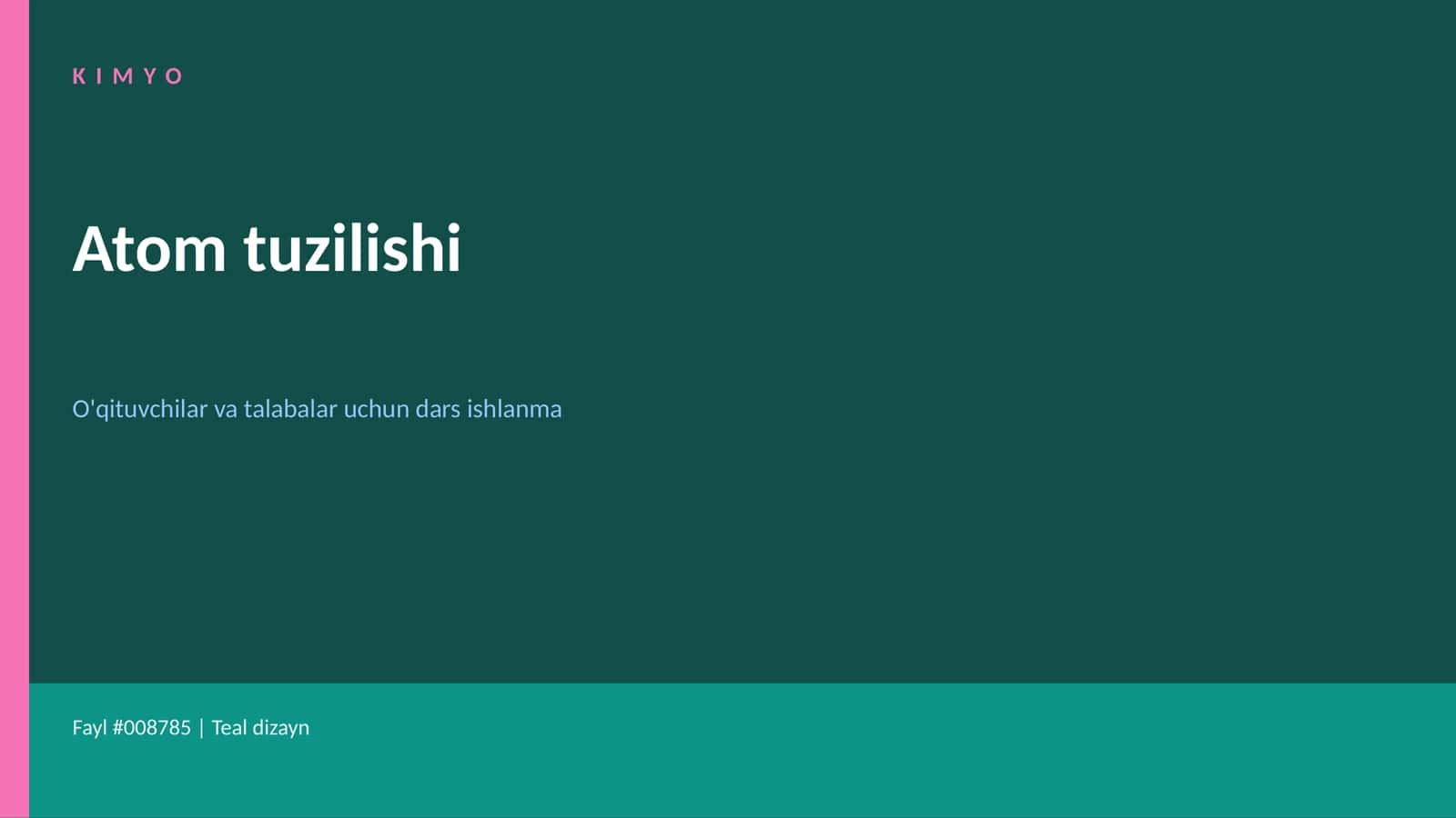 Atom tuzilishi 1