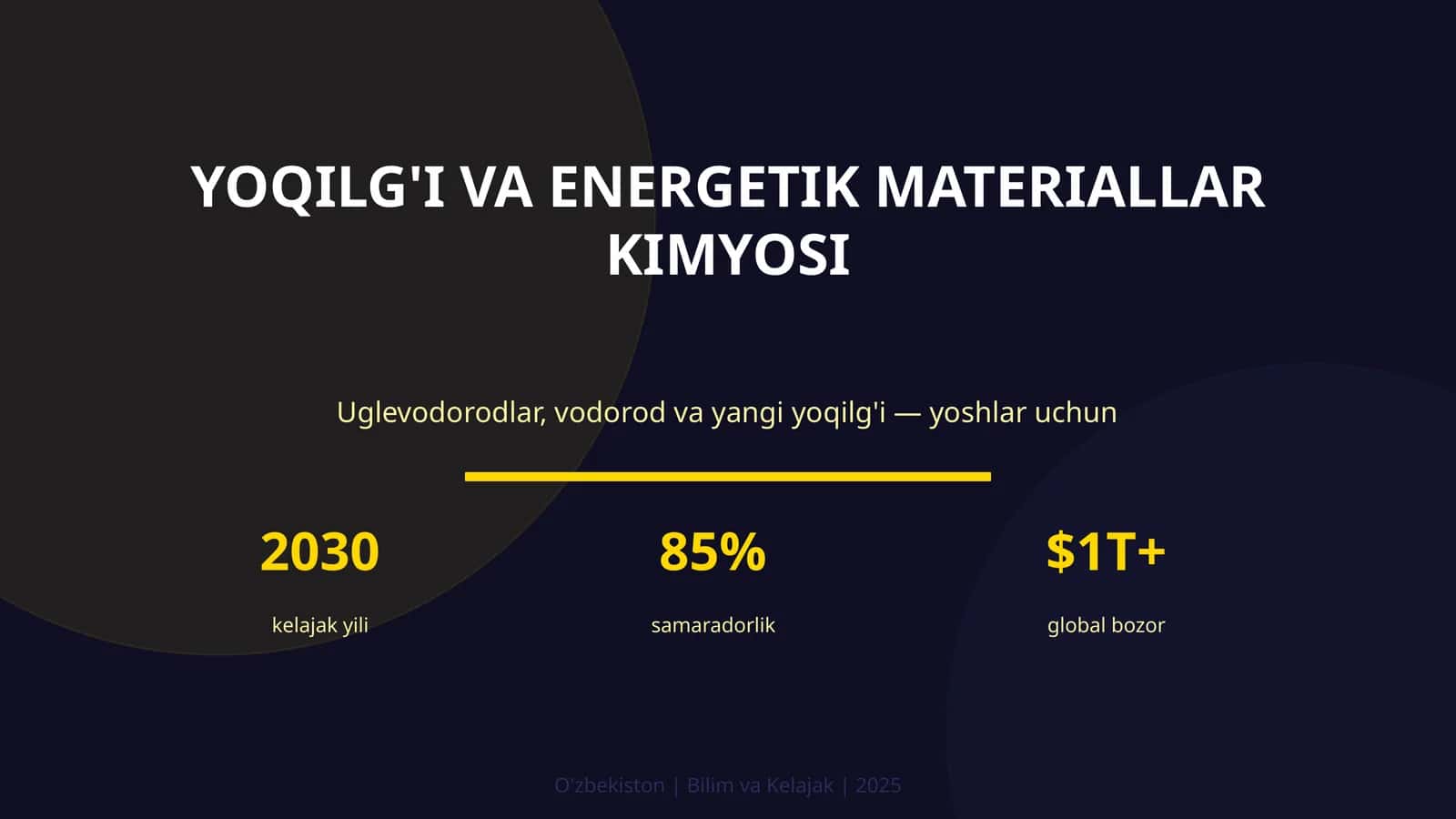 Yoqilg'I Va Energetik Materiallar Kimyosi 1