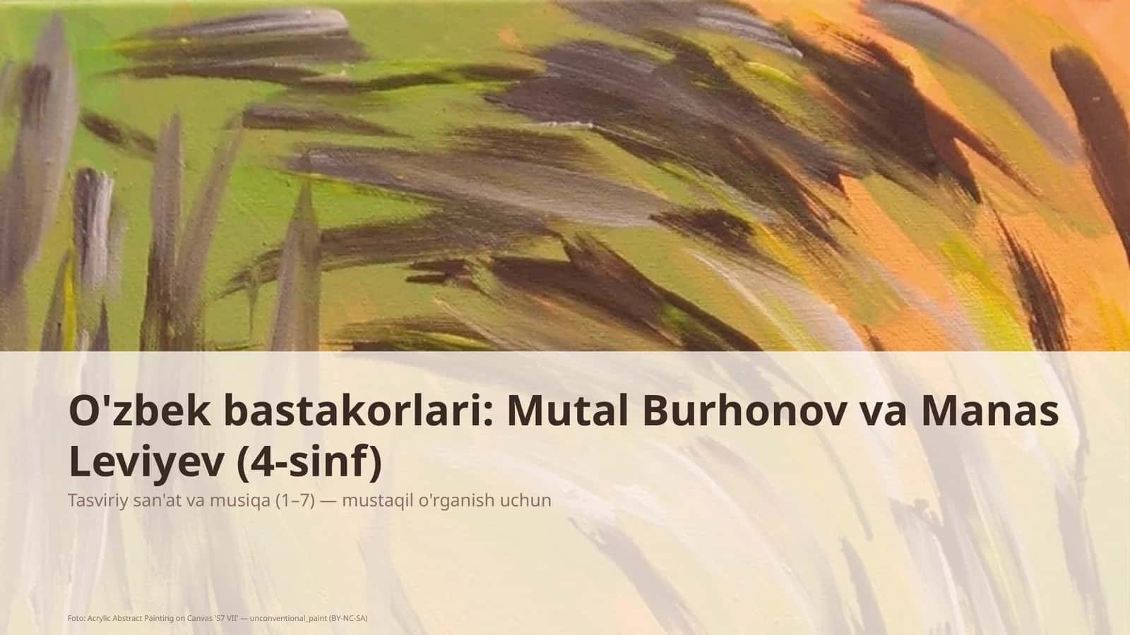 Tasviriy san'at va musiqa (1–7) 1
