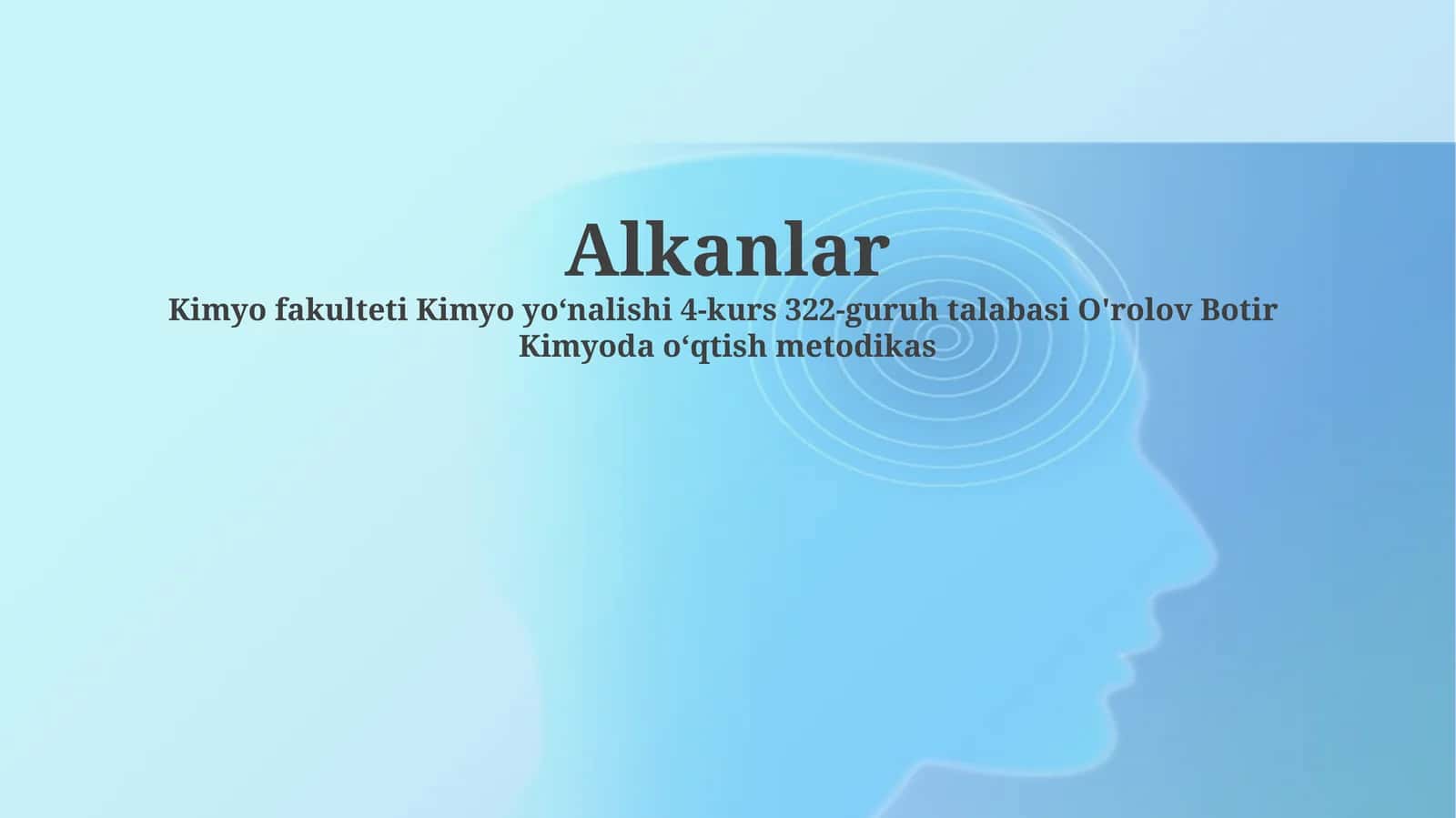 Alkanlar 1