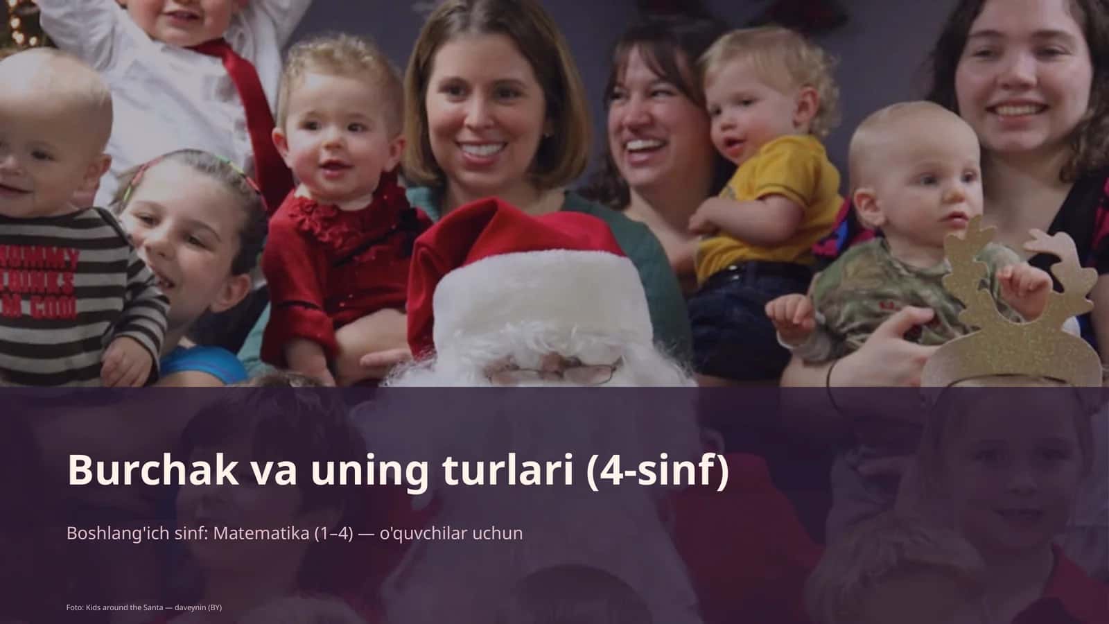 Burchak va uning turlari (4-sinf) 1