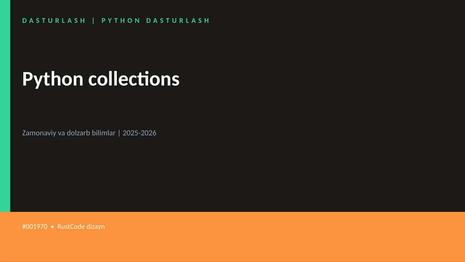 Python collections 1