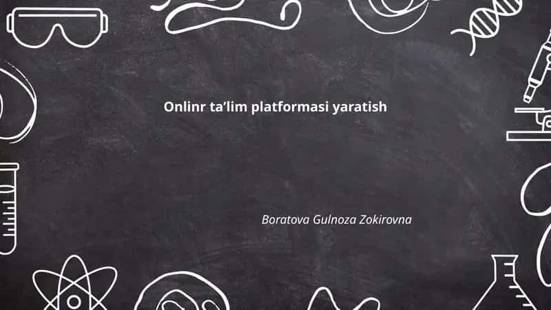 Onlinr ta'lim platformasi yaratish 1