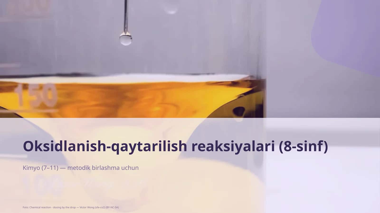 Oksidlanish-qaytarilish reaksiyalari (8-sinf) 1