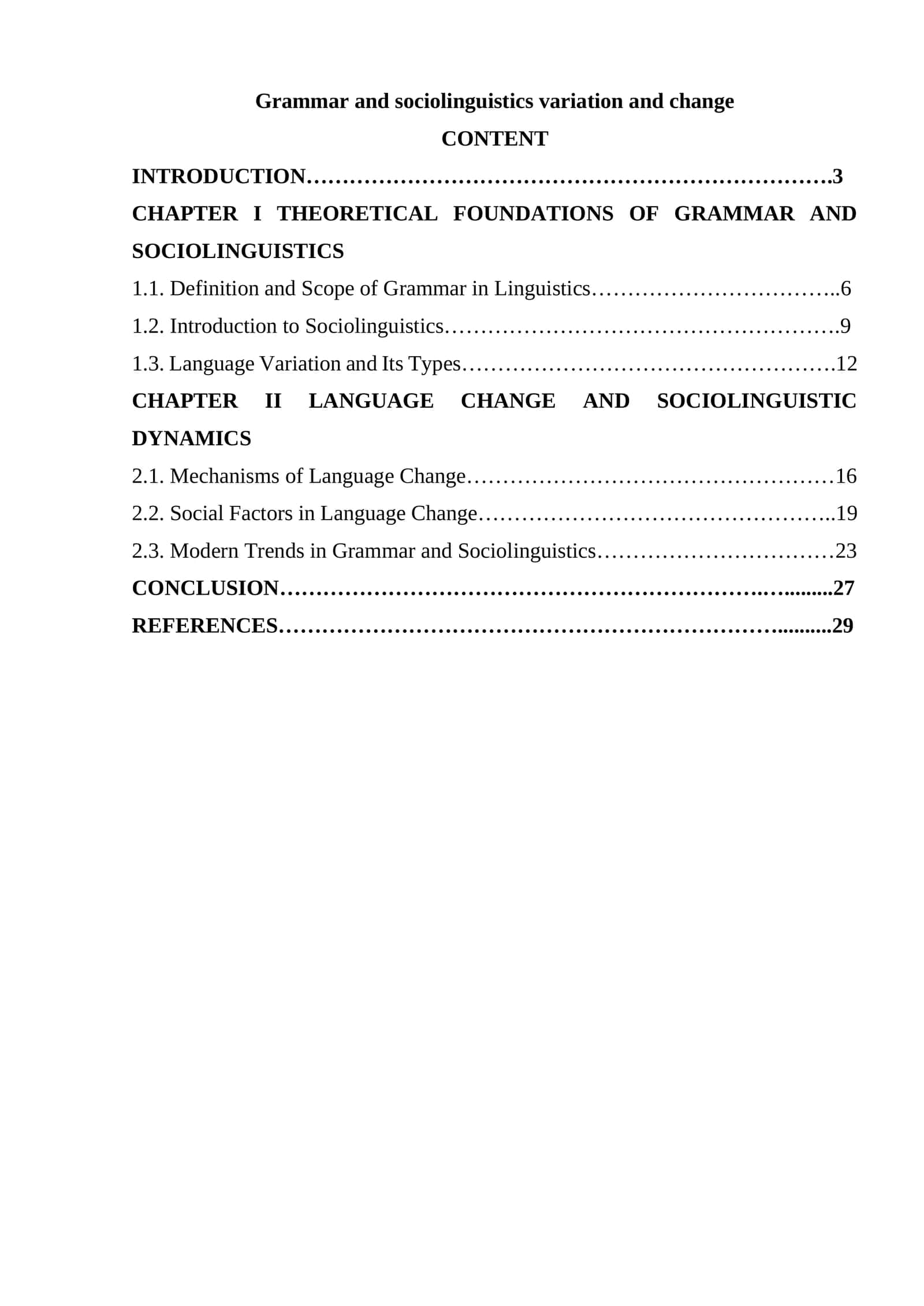 Grammar and sociolinguistics variation and change 1