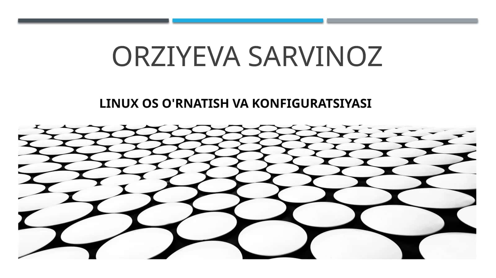 Linux OSo'rnatish va konfiguratsiyasi 1