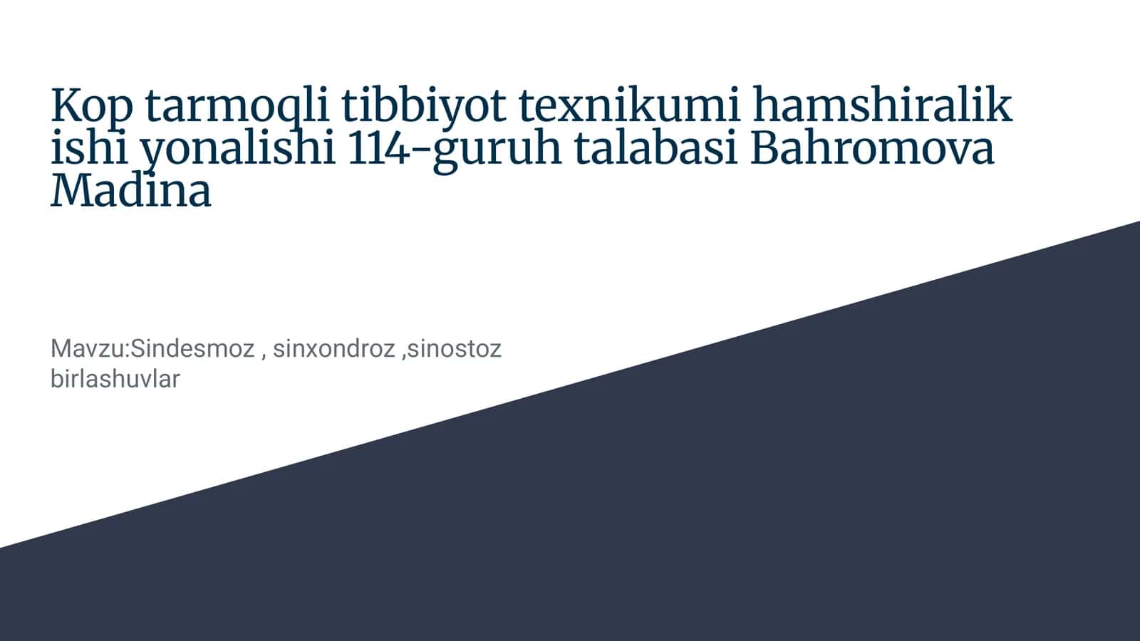Sindesmoz, sinxondroz,sinostoz birlashuvlar 1