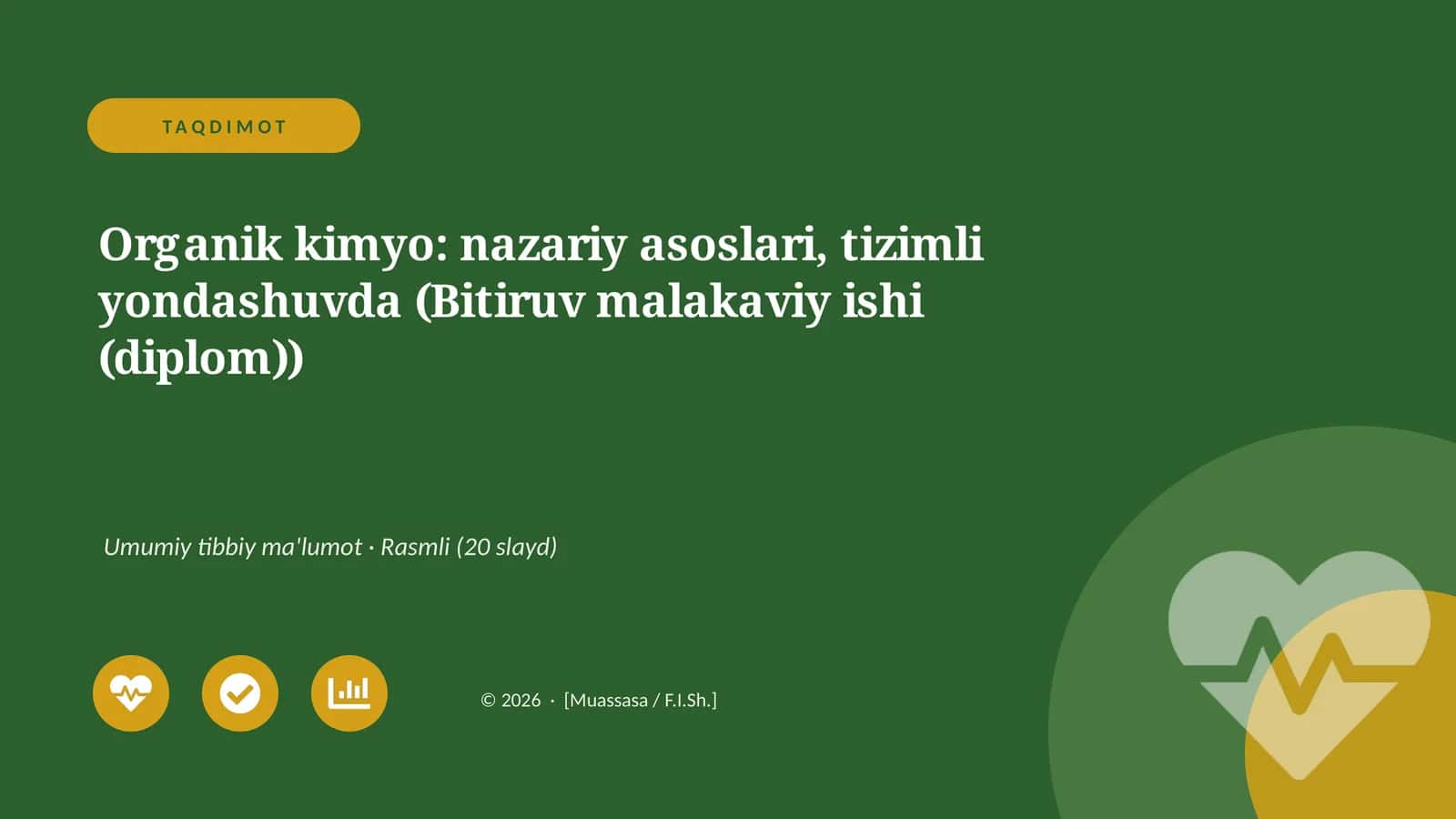 Organik kimyo: nazariy asoslari, tizimli yondashuvda (Bitiruv malakaviy ishi (diplom)) 1