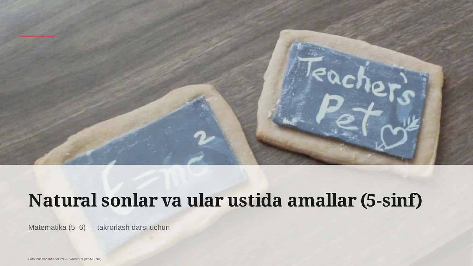 Matematika (5–6) — takrorlash darsi uchun 1