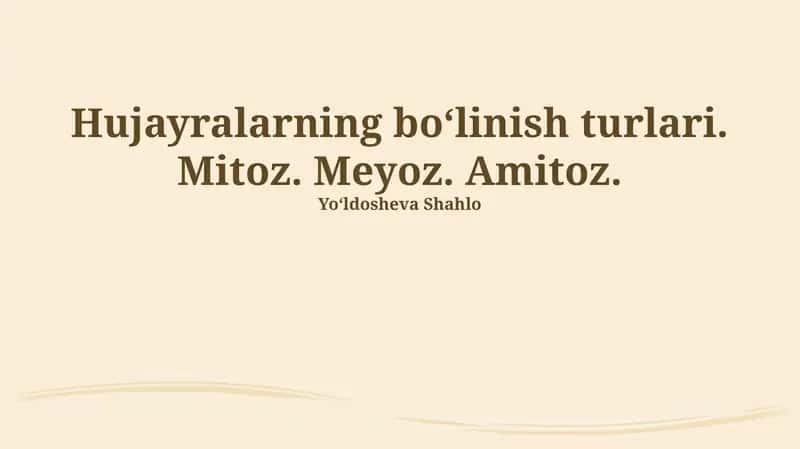 Meyoz II bosqichi 1
