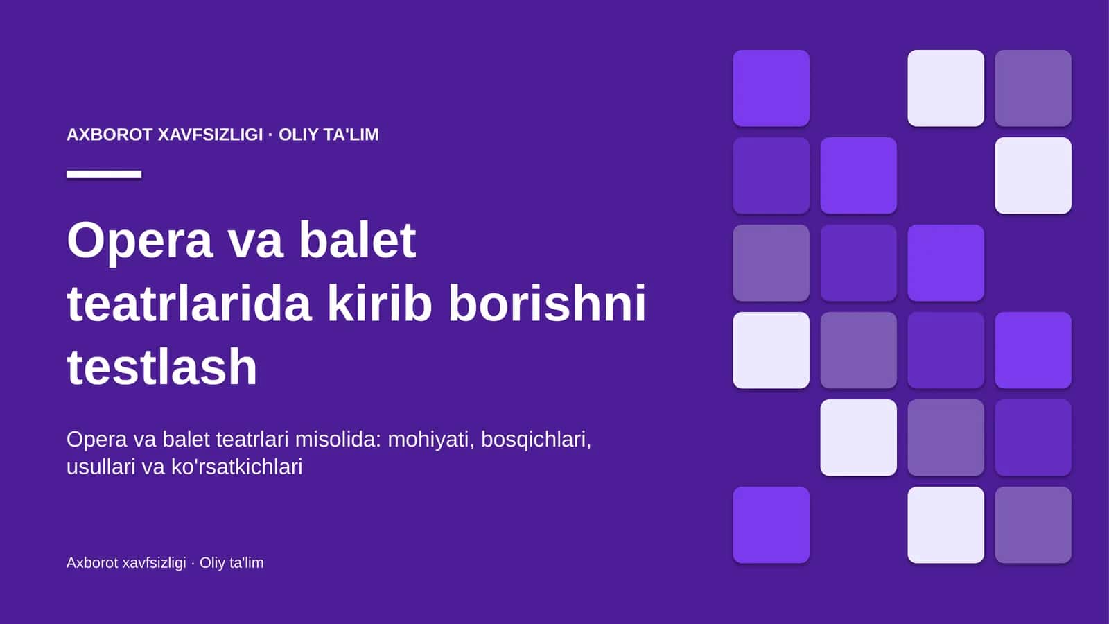 opera va balet teatrlarida kirib borishni testlash 2301 1