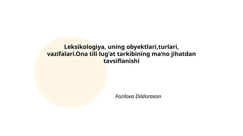 Leksikologiya 1