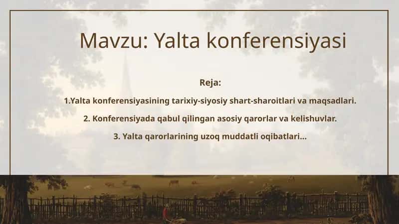 Yalta konferensiyasi 1