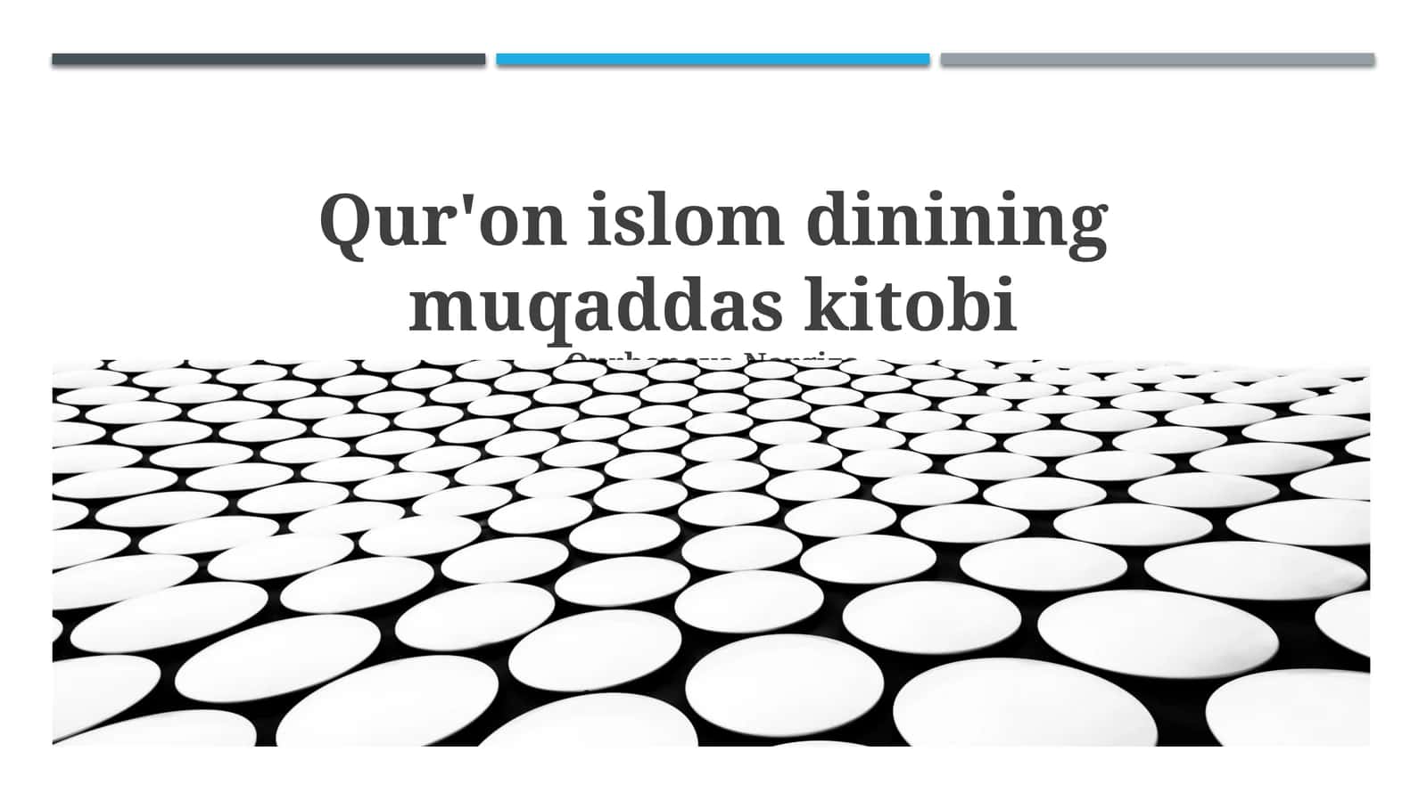 Qur'on islom dinining muqaddas kitobi 1