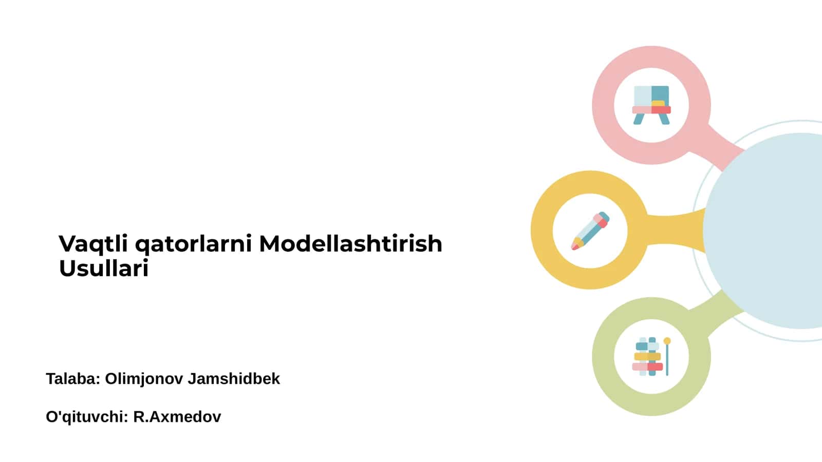 Vaqtli qatorlarni Modellashtirish Usullari 1