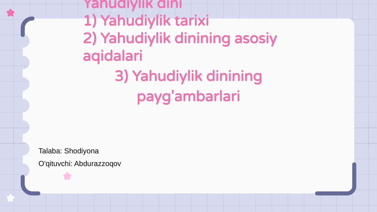 Yahudiylik dini 1
