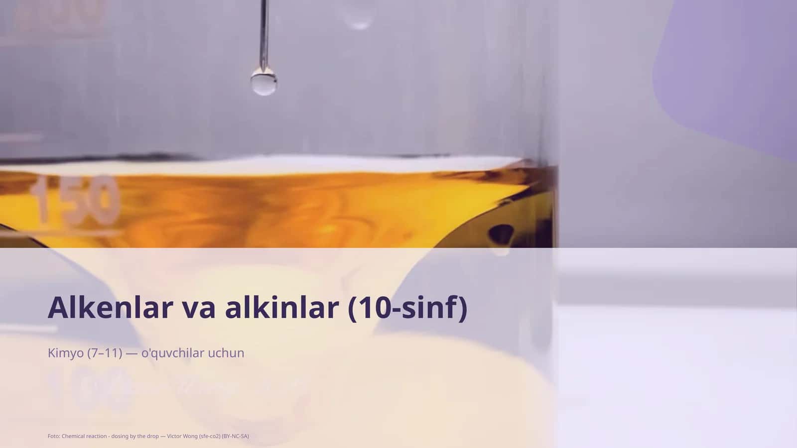 Alkenlar va alkinlar (10-sinf) 1