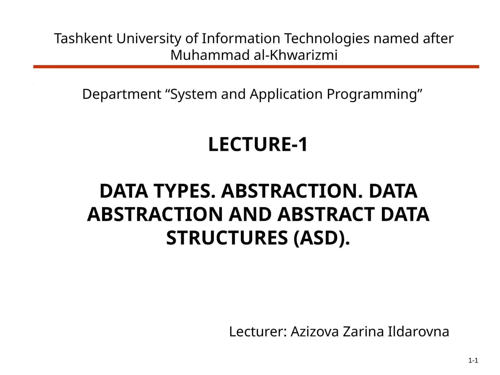Introduction to Data Types 1
