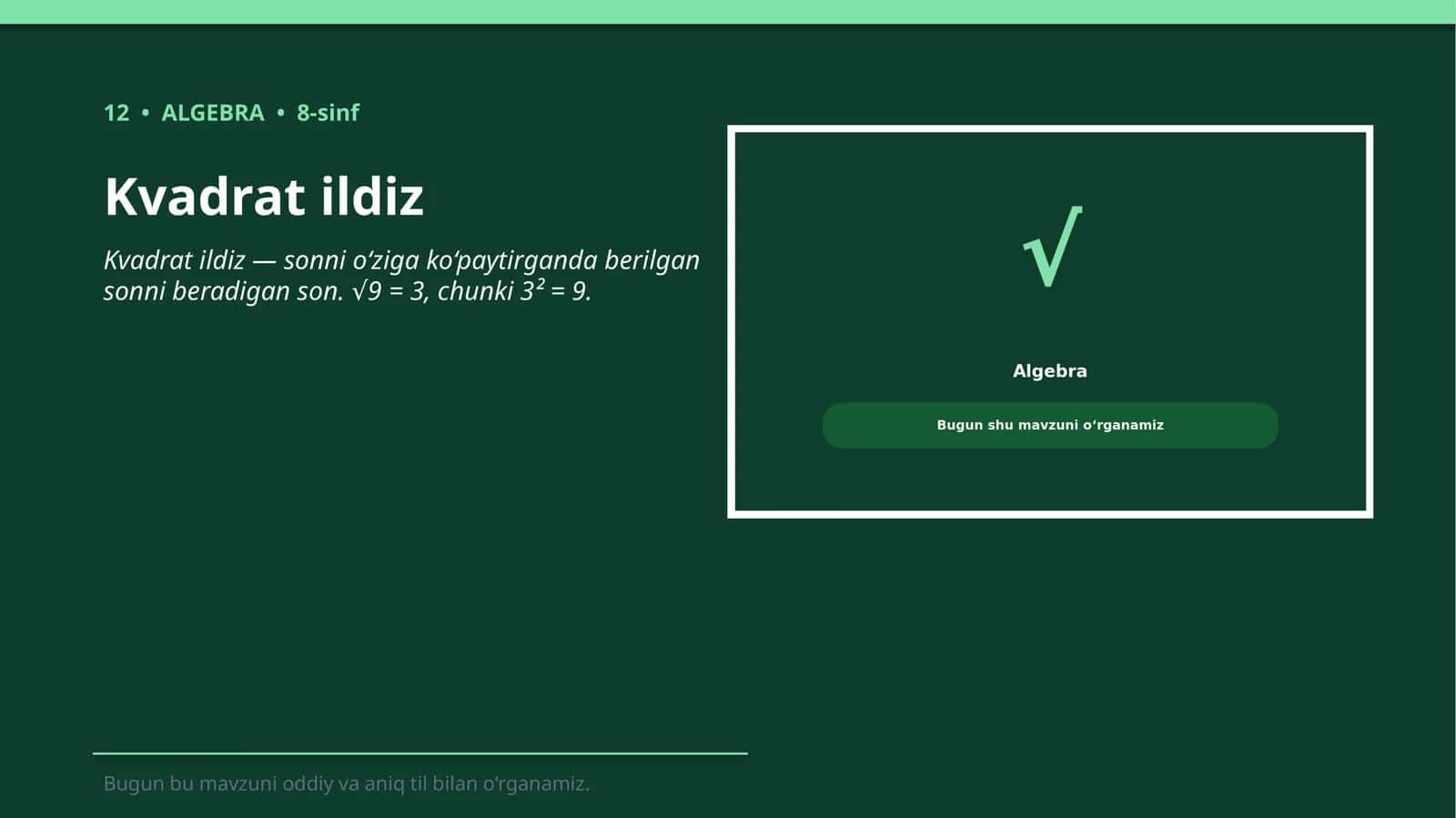Kvadrat ildiz 1