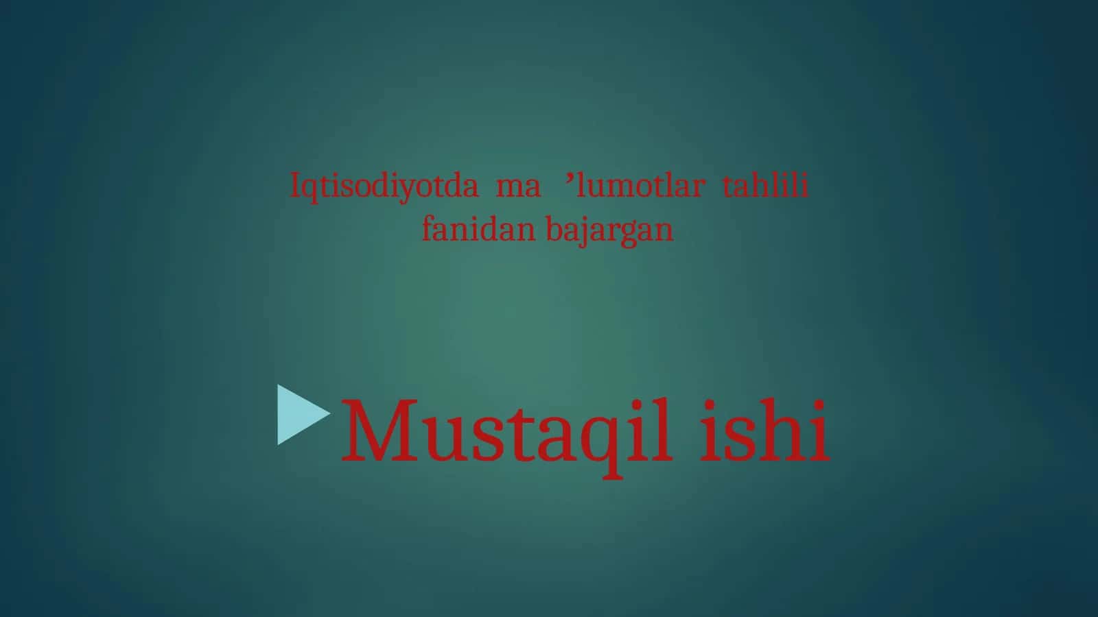Ehtimollarni qo‘shishteorimalari 1
