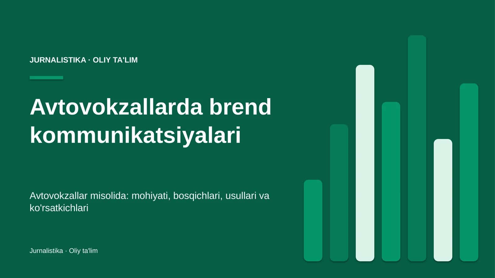 Avtovokzallar misolida: mohiyati, bosqichlari, usullari va ko'rsatkichlari 1