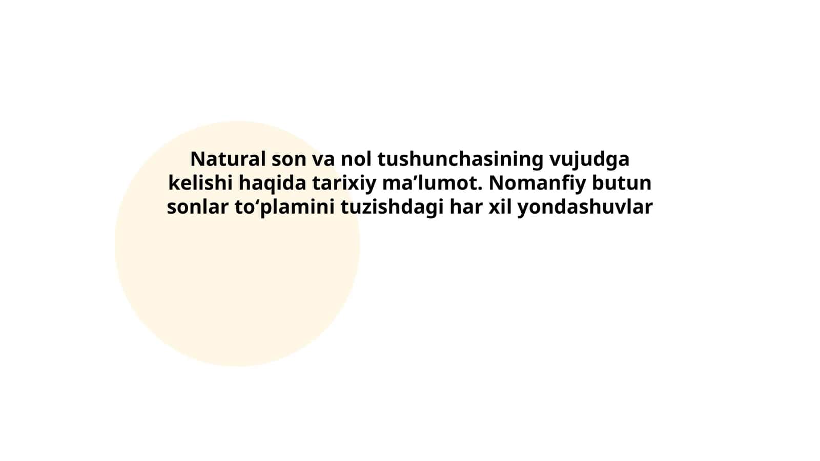 Tabiiy son va nol tushunchasi 1