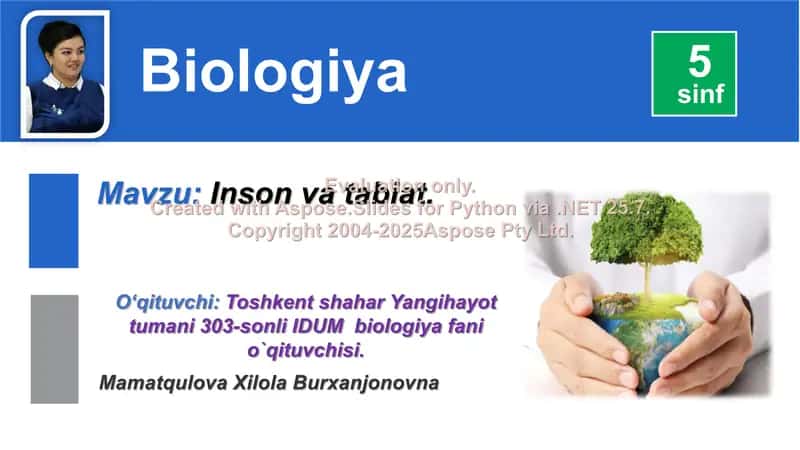 Inson va tabiat 1