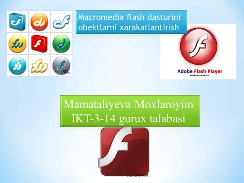 Macromedia Flash Дастири 1