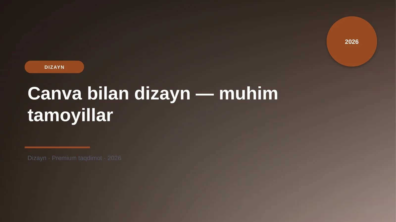 Canva bilan dizayn — muhim tamoyillar 1