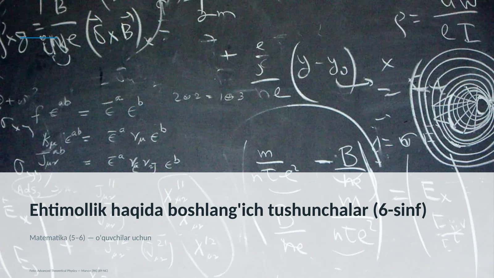 Ehtimollik haqida boshlang'ich tushunchalar (6-sinf) 1