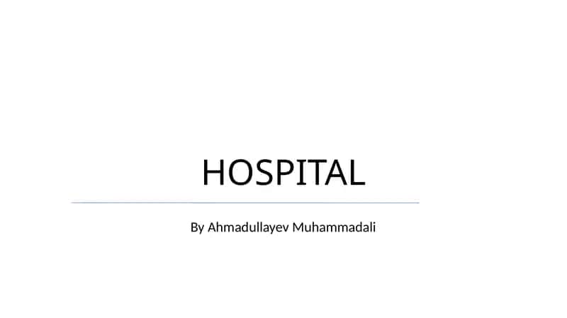 HOSPITAL 1