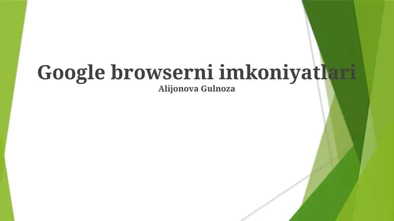 Google Brauzer Imkoniyatlari 1