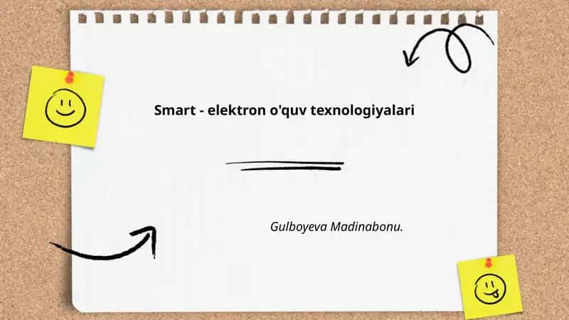 Smart - elektron o'quv texnologiyalari 1