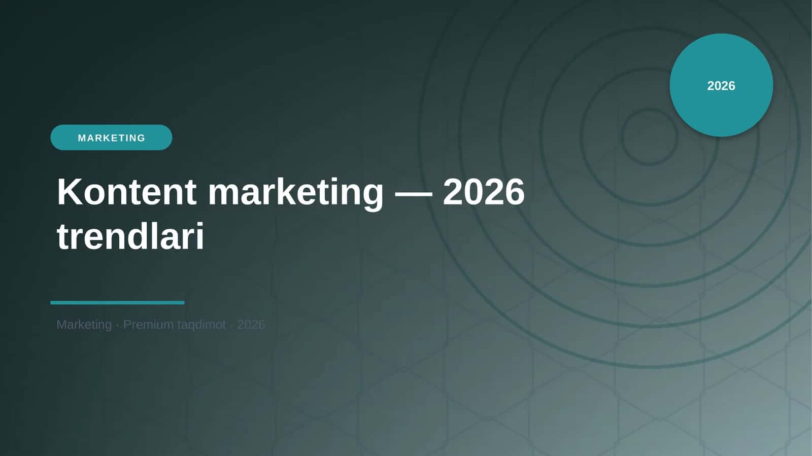 Kontent marketing — 2026 trendlari 1