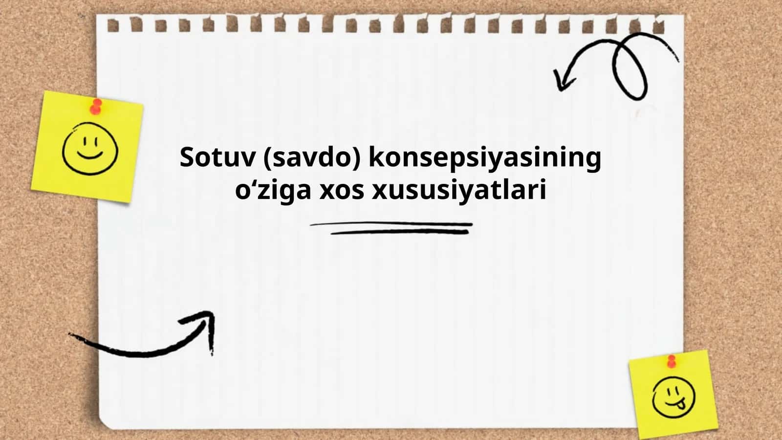Sotuv (savdo) konsepsiyasining oʻziga xos xususiyatlari 1