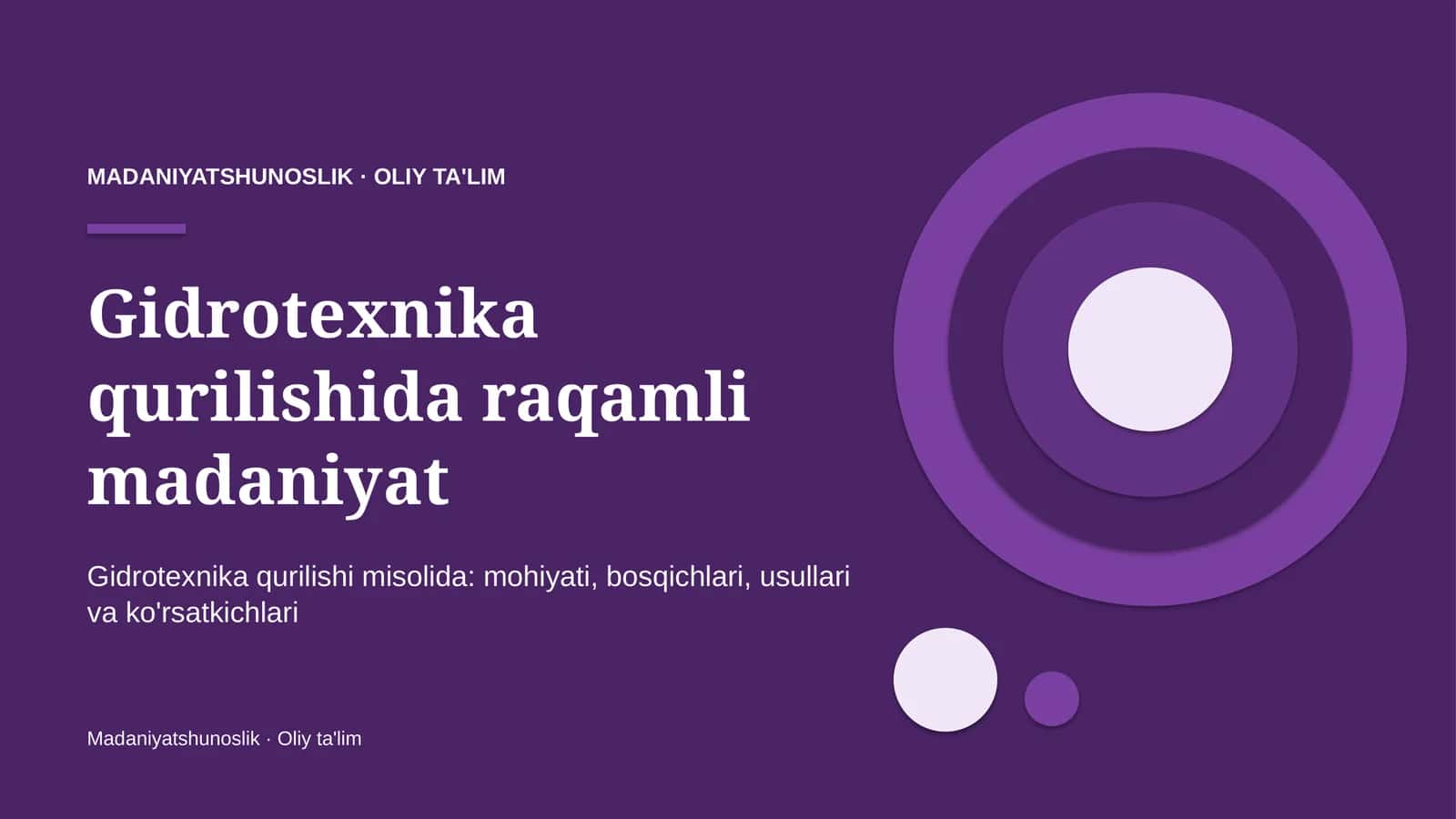 Gidrotexnika qurilishida raqamli madaniyat 1
