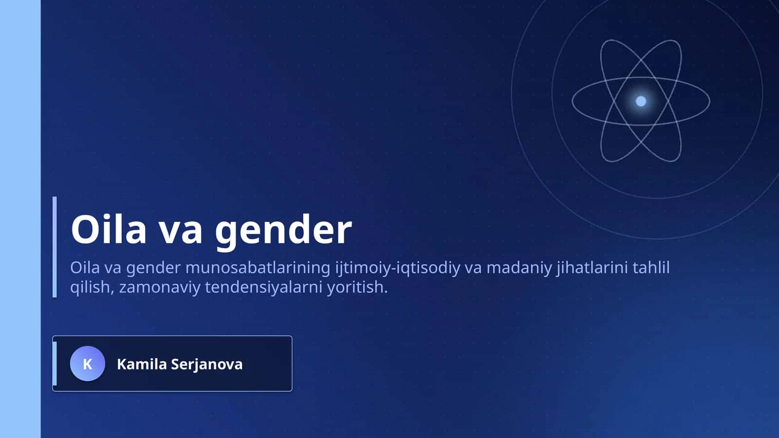 Oila va gender 1