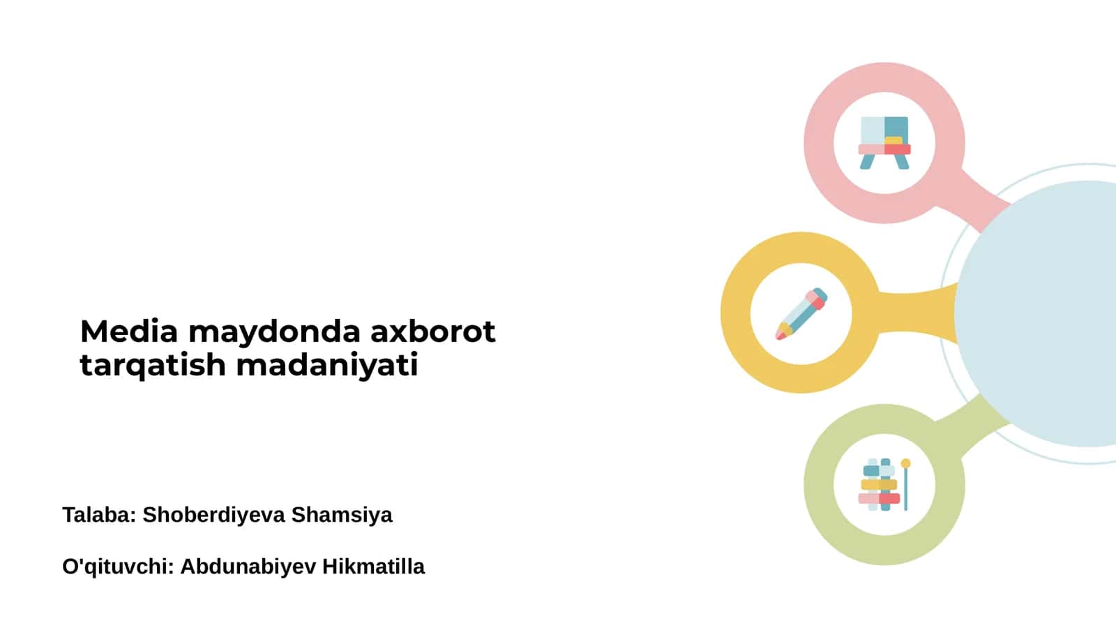Media maydonda axborot tarqatish madaniyati 1