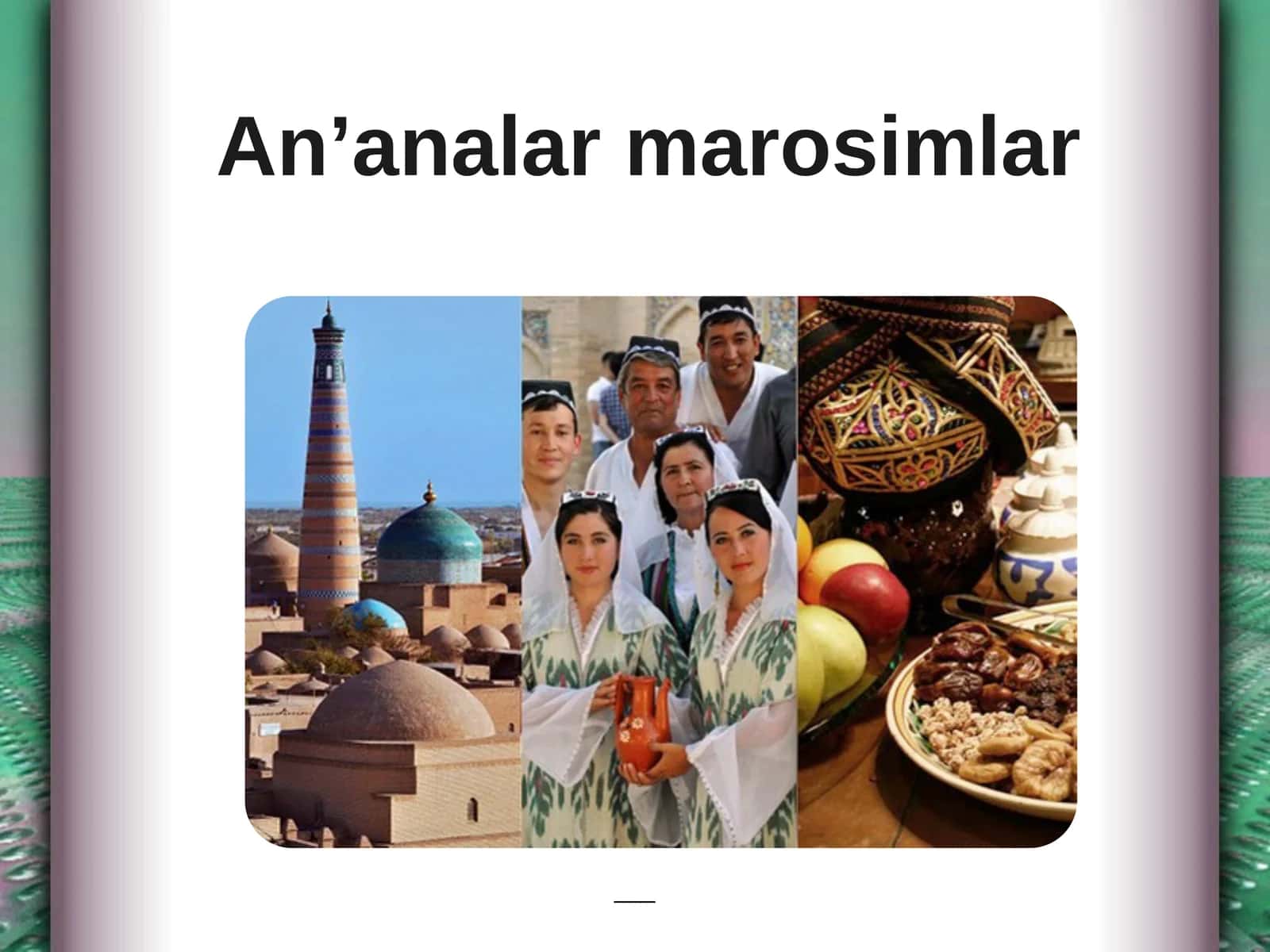 An’analar va marosimlar 1
