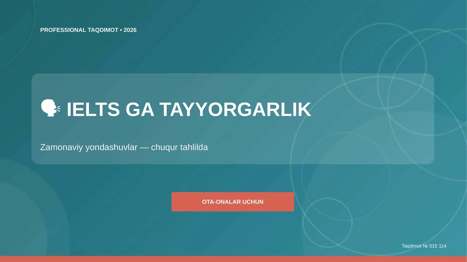 IELTS GA TAYYORGARLIK 1