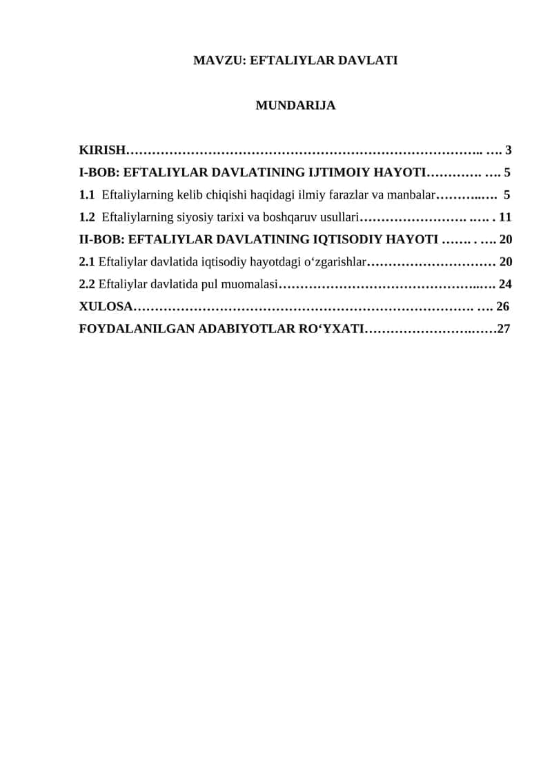 EFTALIYLAR DAVLATI 1