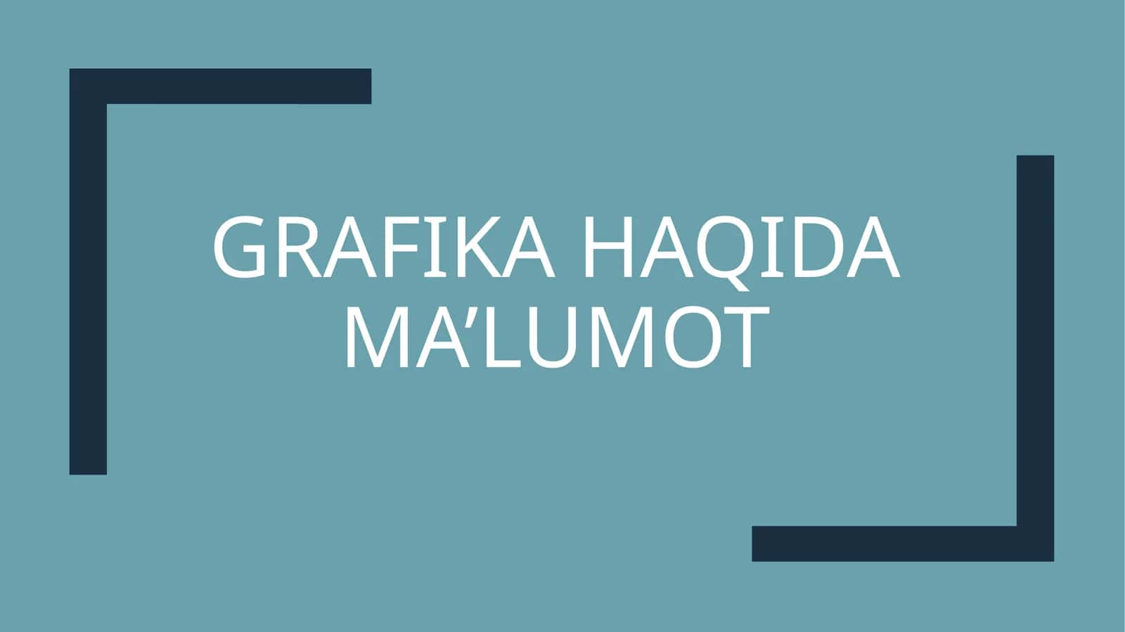 Grafika haqida ma’lumot 1