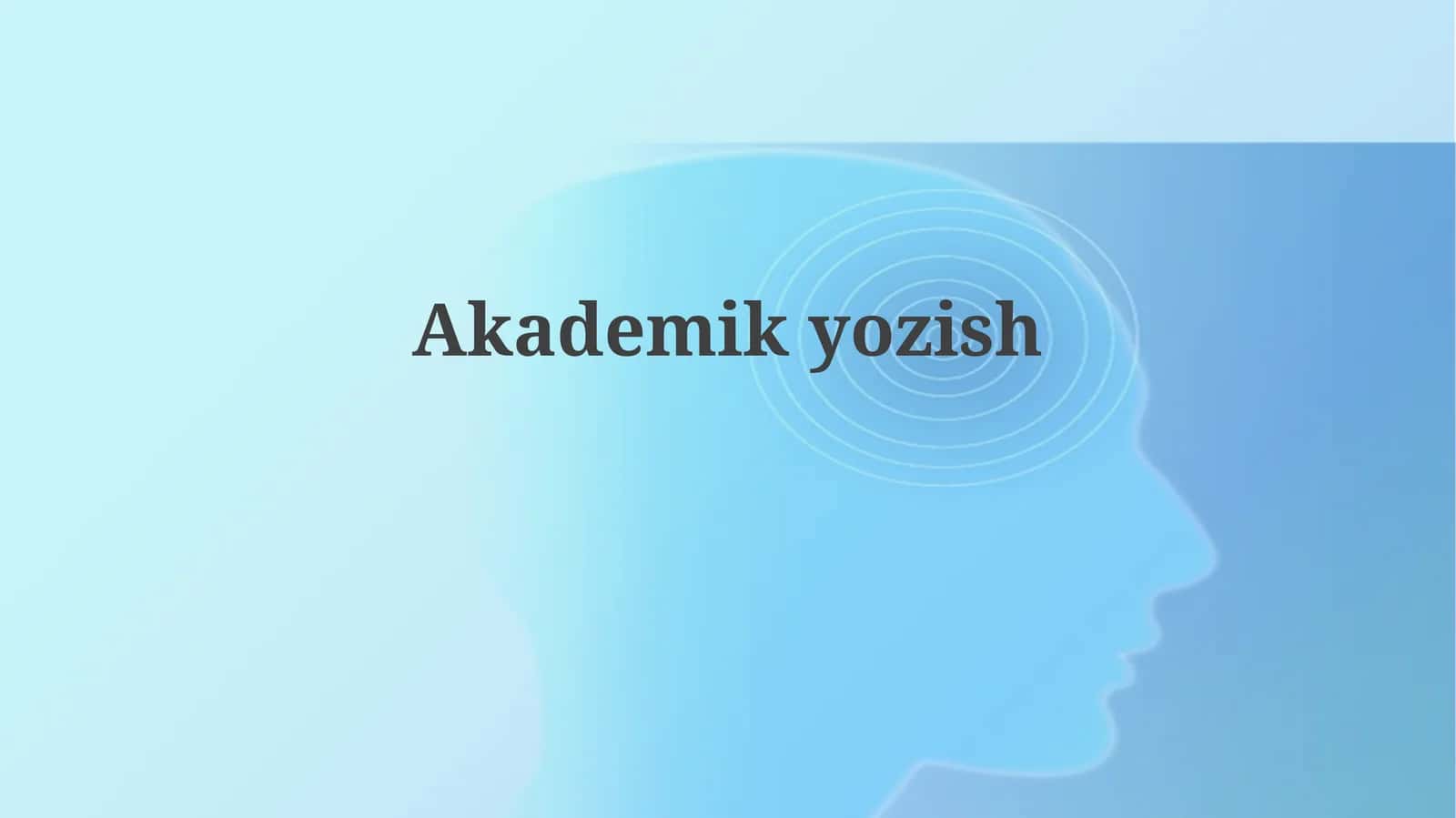 Akademikyozish 1